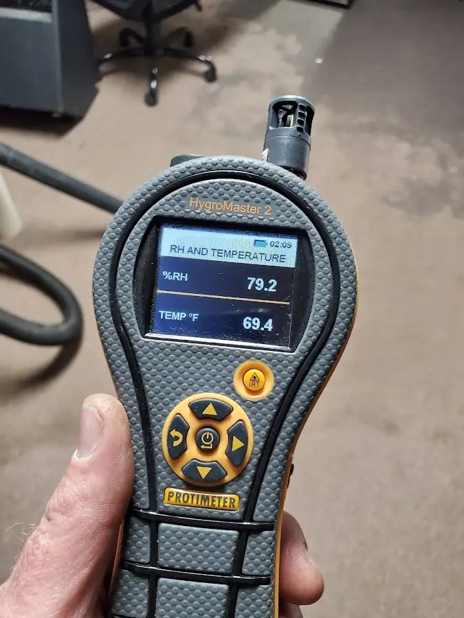 Moisture meter humidity assessment for Fire & Smoke Damage Restoration in Delta